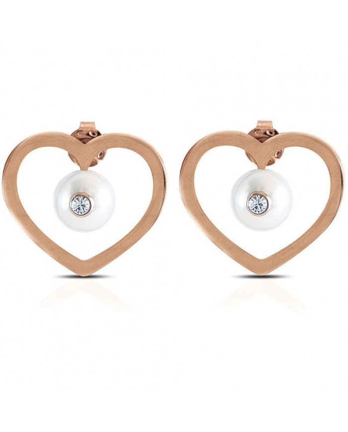OPS ORECCHINI CLIP PEARL CUORE ROSE' OPSOR-617 OPS ORECCHINI CLIP PEARL CUORE ROSE' OPSOR-617
