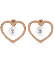 OPS ORECCHINI CLIP PEARL CUORE ROSE' OPSOR-617 OPS ORECCHINI CLIP PEARL CUORE ROSE' OPSOR-617