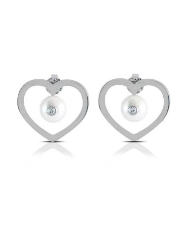 Orecchini da donna in Acciaio Ops Objects cuore Clip OPSOR-616 Orecchini da donna in Acciaio Ops Objects cuore Clip OPSOR-616