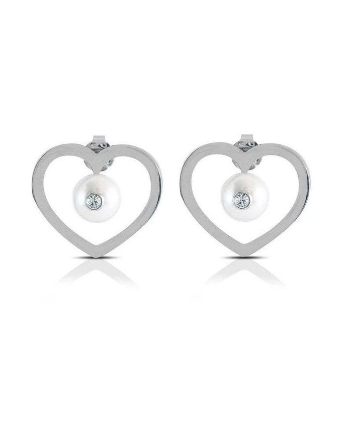 Orecchini da donna in Acciaio Ops Objects cuore Clip OPSOR-616 Orecchini da donna in Acciaio Ops Objects cuore Clip OPSOR-616