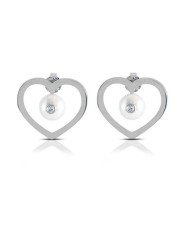 Orecchini da donna in Acciaio Ops Objects cuore Clip OPSOR-616 Orecchini da donna in Acciaio Ops Objects cuore Clip OPSOR-616