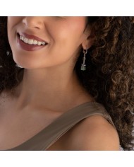 Orecchini pendenti con cristalli verdi GeoCUBE  Coeur De Lion 2838/20-1580 Orecchini pendenti con cristalli verdi GeoCUBE  Coeur De Lion 2838/20-1580