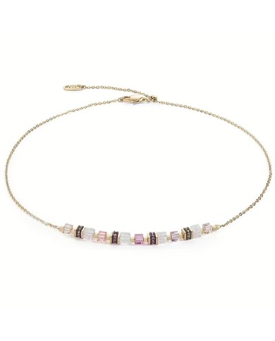 Collana Mini Cubes e Chain oro-rosa COEUR DE LION Collana Mini Cubes e Chain oro-rosa COEUR DE LION