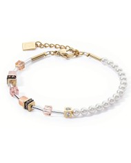 Bracciale GeoCUBE Mini Fusion Pearls Apricot Crush COEUR DE LION Bracciale GeoCUBE Mini Fusion Pearls Apricot Crush COEUR DE LION