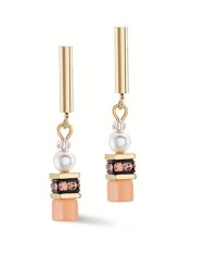 Orecchini GeoCUBE Mini Fusion Pearls Apricot Crush COUR DE LION