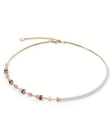 Collana GeoCUBE Mini Fusion Pearls Apricot Crush COEUR DE LION Collana GeoCUBE Mini Fusion Pearls Apricot Crush COEUR DE LION