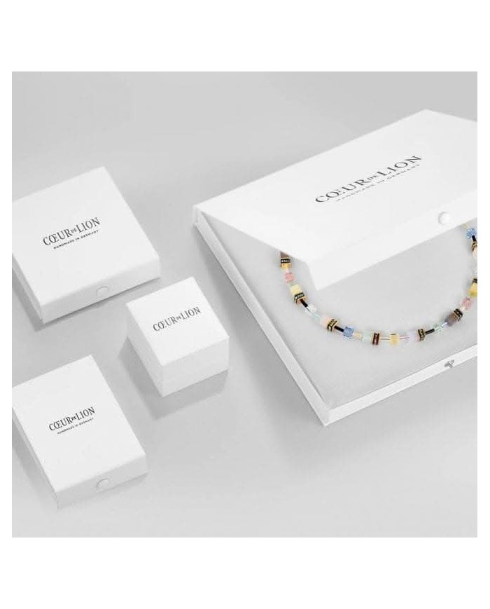 Collana GeoCUBE Classic Aqua-Brown COEUR DE LION Collana GeoCUBE Classic Aqua-Brown COEUR DE LION