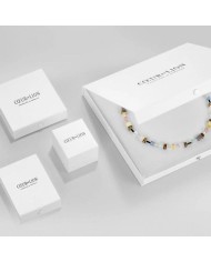 Collana GeoCUBE Classic Aqua-Brown COEUR DE LION Collana GeoCUBE Classic Aqua-Brown COEUR DE LION