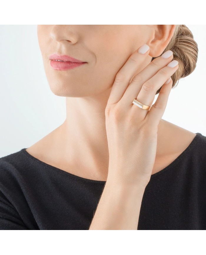 Anello Square Stripes  COEUR DE LION MIS 14