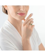 Anello Square Stripes oro-verde COEUR DE LION MIS 12 Anello Square Stripes oro-verde COEUR DE LION MIS 12