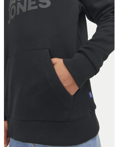JJECORP LOGO SWEAT HOOD NOOS JNR BLACK2