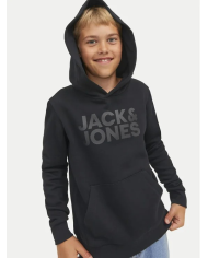JJECORP LOGO SWEAT HOOD NOOS JNR BLACK2