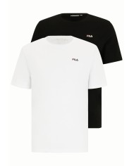 T-SHIRT ( 2 PEZZI ) FILA  NERO E BIANCO FAM0083-83072 T-SHIRT ( 2 PEZZI ) FILA  NERO E BIANCO FAM0083-83072