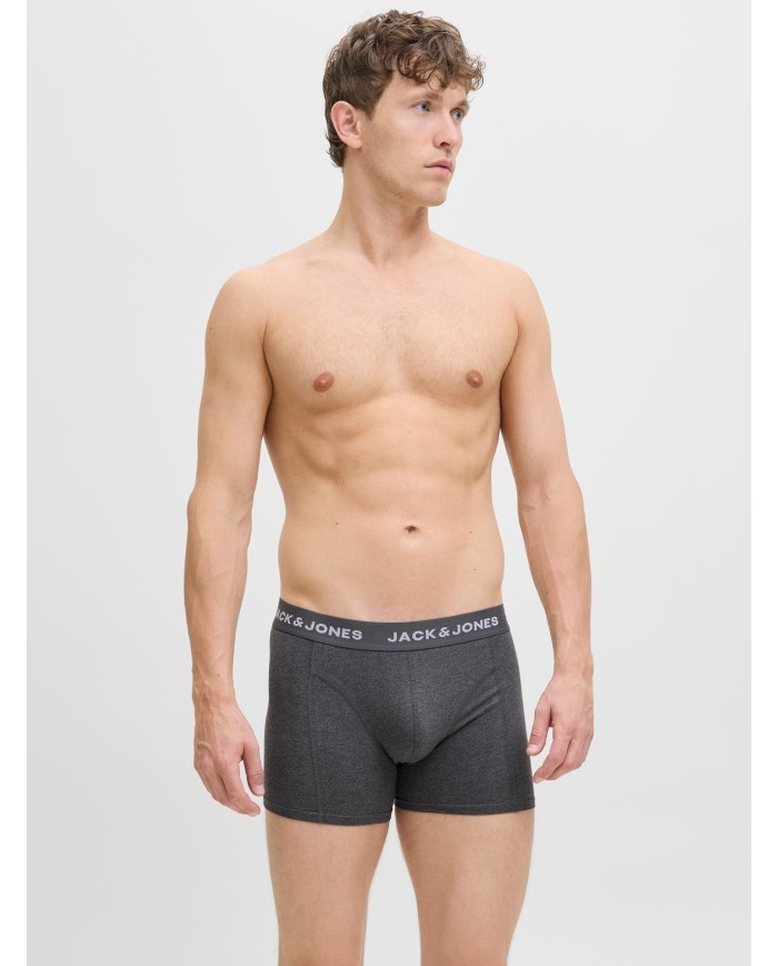 JACJJ SOLID TRUNKS 7 PACK LN 12285371-WHITE-GREY