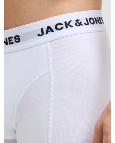 JACJJ SOLID TRUNKS 7 PACK LN 12285371-WHITE-GREY JACJJ SOLID TRUNKS 7 PACK LN 12285371-WHITE-GREY