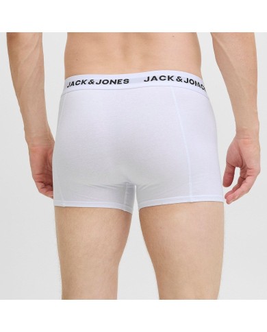 JACJJ SOLID TRUNKS 7 PACK LN 12285371-WHITE-GREY JACJJ SOLID TRUNKS 7 PACK LN 12285371-WHITE-GREY