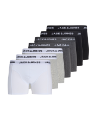 JACJJ SOLID TRUNKS 7 PACK LN 12285371-BIANCO GREY
