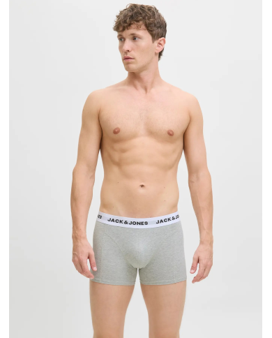 JACJJ SOLID TRUNKS 7 PACK LN 12285371-BIANCO GREY JACJJ SOLID TRUNKS 7 PACK LN 12285371-BIANCO GREY