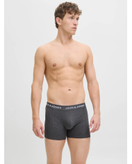 JACJJ SOLID TRUNKS 7 PACK LN 12285371-BIANCO GREY