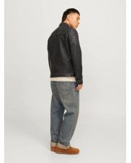 JJEROCKY WASHED PU JACKET NOOS 12273226-BLACK