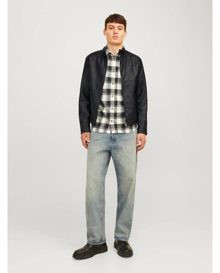 JJEDYLAN CLEAN PU JACKET NOOS 12261195-BLACK