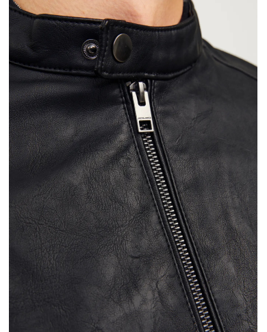 JJEDYLAN CLEAN PU JACKET NOOS 12261195-BLACK JJEDYLAN CLEAN PU JACKET NOOS 12261195-BLACK