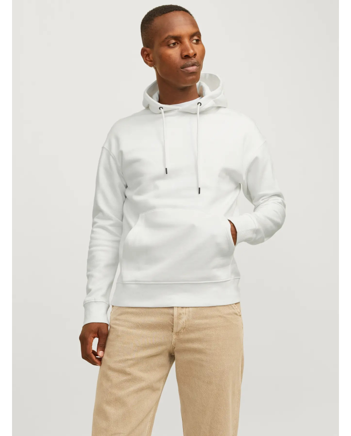 FELPA CON CAPPUCCIO JJESTAR BASIC NOOS 12208157-BIANCA