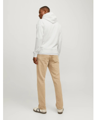 FELPA CON CAPPUCCIO JJESTAR BASIC NOOS 12208157-BIANCA