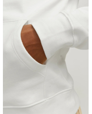 FELPA CON CAPPUCCIO JJESTAR BASIC NOOS 12208157-BIANCA