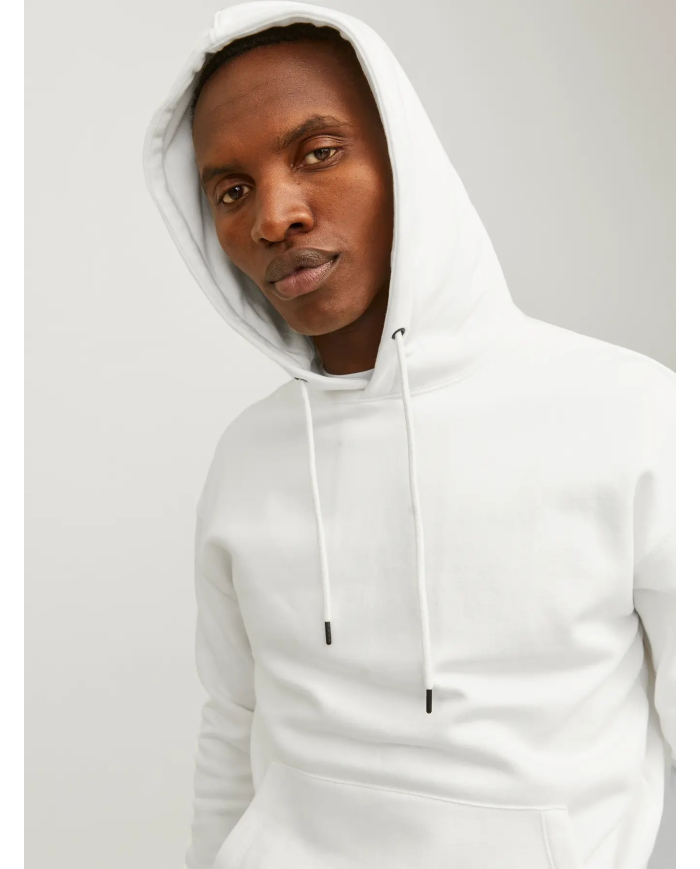 FELPA CON CAPPUCCIO JJESTAR BASIC NOOS 12208157-BIANCA