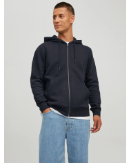 FELPA FULLZIP CON CAPPUCCIO JJESTAR BASIC NOOS 12210830-BLACK FELPA FULLZIP CON CAPPUCCIO JJESTAR BASIC NOOS 12210830-BLACK