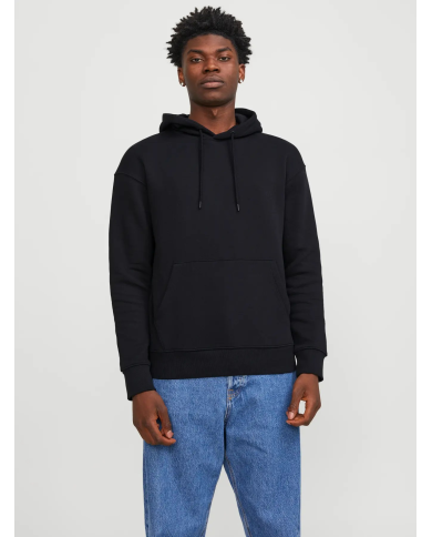 FELPA CON CAPPUCCIO JJESTAR BASIC SWEAT HOOD NOOS 12208157-BLACK FELPA CON CAPPUCCIO JJESTAR BASIC SWEAT HOOD NOOS 12208157-BLACK