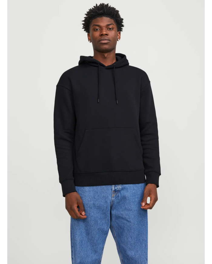 FELPA CON CAPPUCCIO JJESTAR BASIC SWEAT HOOD NOOS 12208157-BLACK