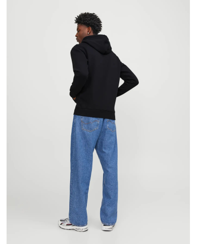 FELPA CON CAPPUCCIO JJESTAR BASIC SWEAT HOOD NOOS 12208157-BLACK FELPA CON CAPPUCCIO JJESTAR BASIC SWEAT HOOD NOOS 12208157-BLACK
