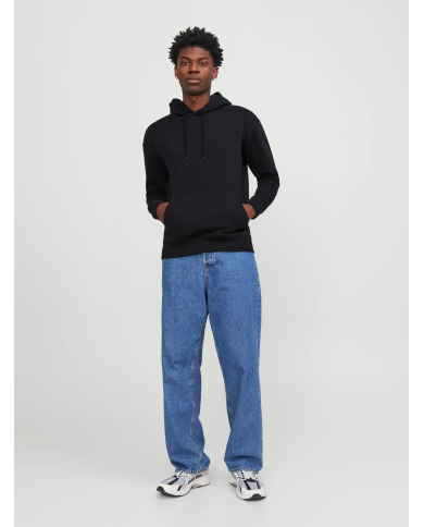 FELPA CON CAPPUCCIO JJESTAR BASIC SWEAT HOOD NOOS 12208157-BLACK FELPA CON CAPPUCCIO JJESTAR BASIC SWEAT HOOD NOOS 12208157-BLACK