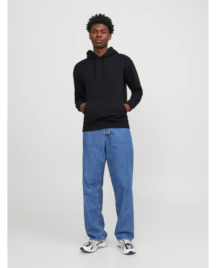 FELPA CON CAPPUCCIO JJESTAR BASIC SWEAT HOOD NOOS 12208157-BLACK