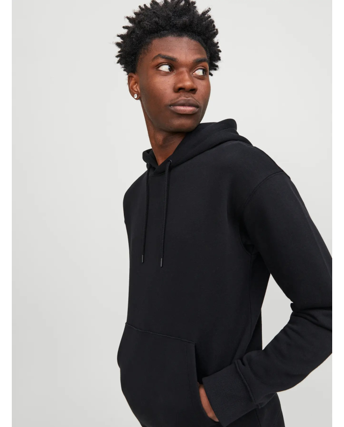 FELPA CON CAPPUCCIO JJESTAR BASIC SWEAT HOOD NOOS 12208157-BLACK