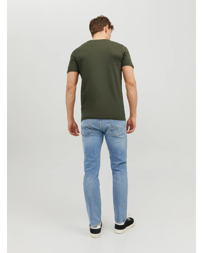 T-SHIRT JJEORGANIC BASIC TEE SS O-NECK NOOS 12156101-OLIIVE