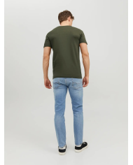 T-SHIRT JJEORGANIC BASIC TEE SS O-NECK NOOS 12156101-OLIIVE