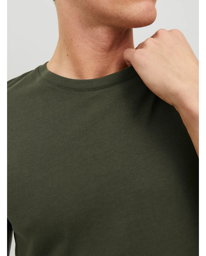 T-SHIRT JJEORGANIC BASIC TEE SS O-NECK NOOS 12156101-OLIIVE