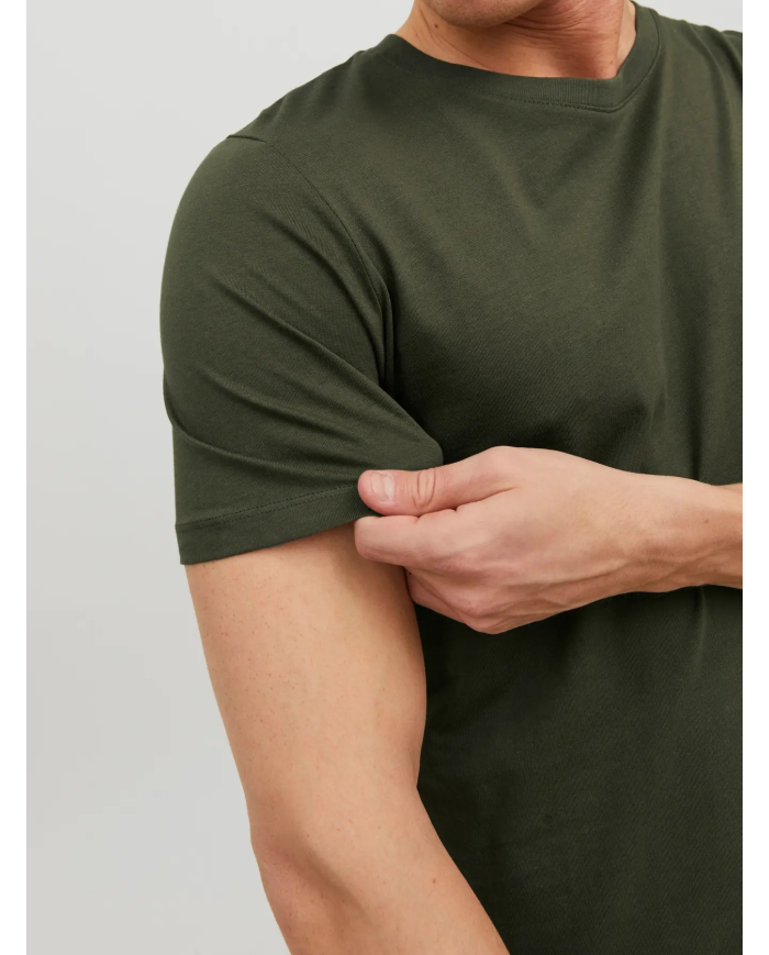 T-SHIRT JJEORGANIC BASIC TEE SS O-NECK NOOS 12156101-OLIIVE