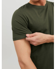 T-SHIRT JJEORGANIC BASIC TEE SS O-NECK NOOS 12156101-OLIIVE