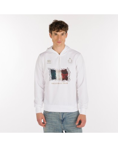 Felpa con bandiera Italia Errea FG0F6Z00010FIV-BI