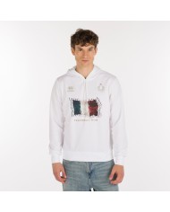 Felpa con bandiera Italia Errea FG0F6Z00010FIV-BI