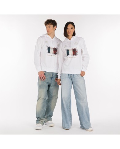 Felpa con bandiera Italia Errea FG0F6Z00010FIV-BI