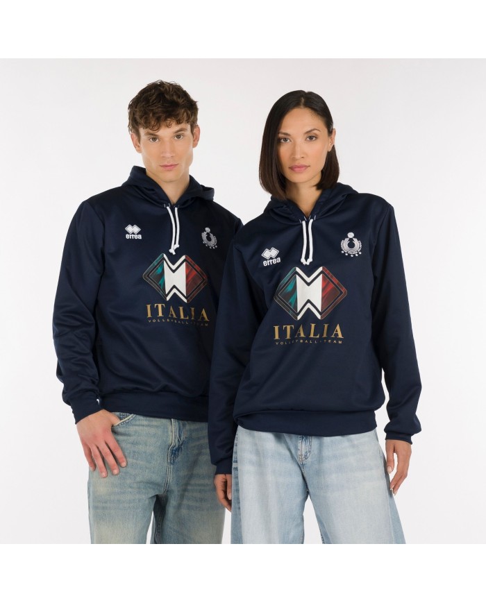 Felpa logo tricolore Blu Errea FG0F6Z0009300FIV-BLU