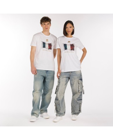 T-Shirt Bandiera Italia  SM8E6C00010FIV-BI