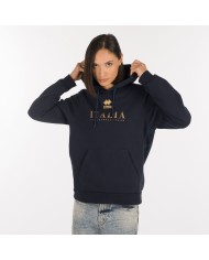 Felpa con cappuccio blu Italia SG9E6ZA4280FIV-BLU