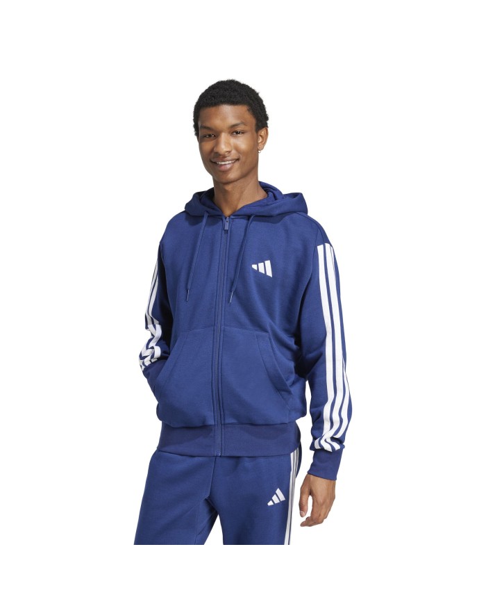 Felpa con cappuccio adidas Essentials 3-Stripes Fleece JD1868