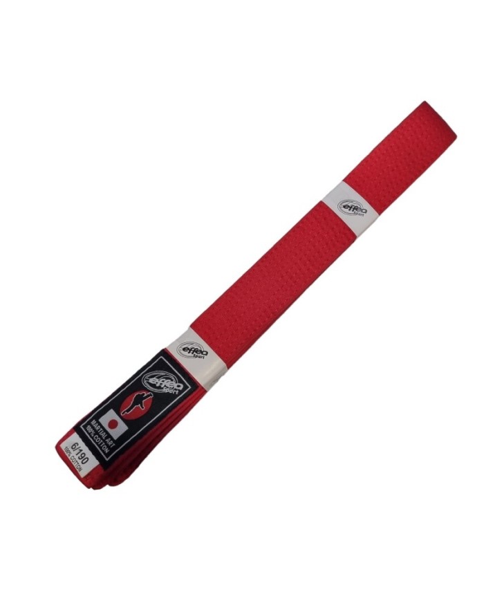 Cintura da Karate Judo Effea EF565 Rosso Cotone Arti Marziali